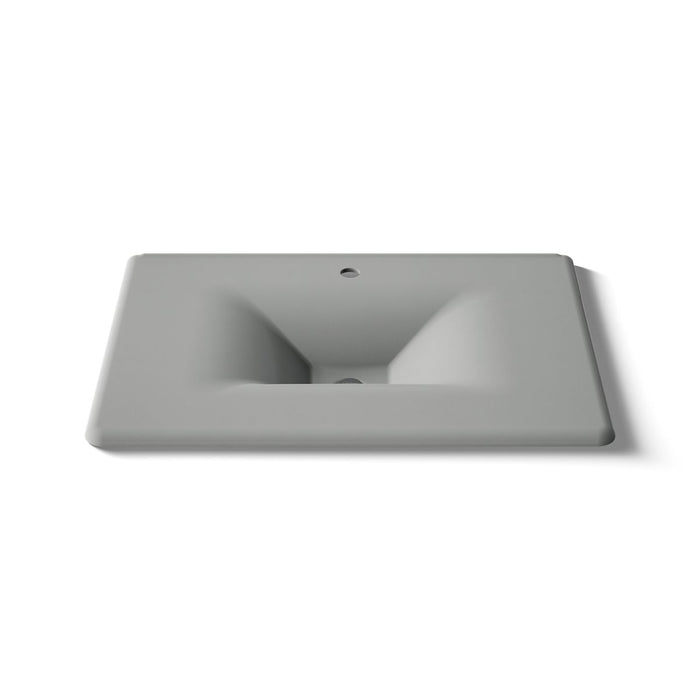 KOHLER K-3049-1 Iron/Impressions 31" Enameled cast iron vanity top with integrated rectangular sink