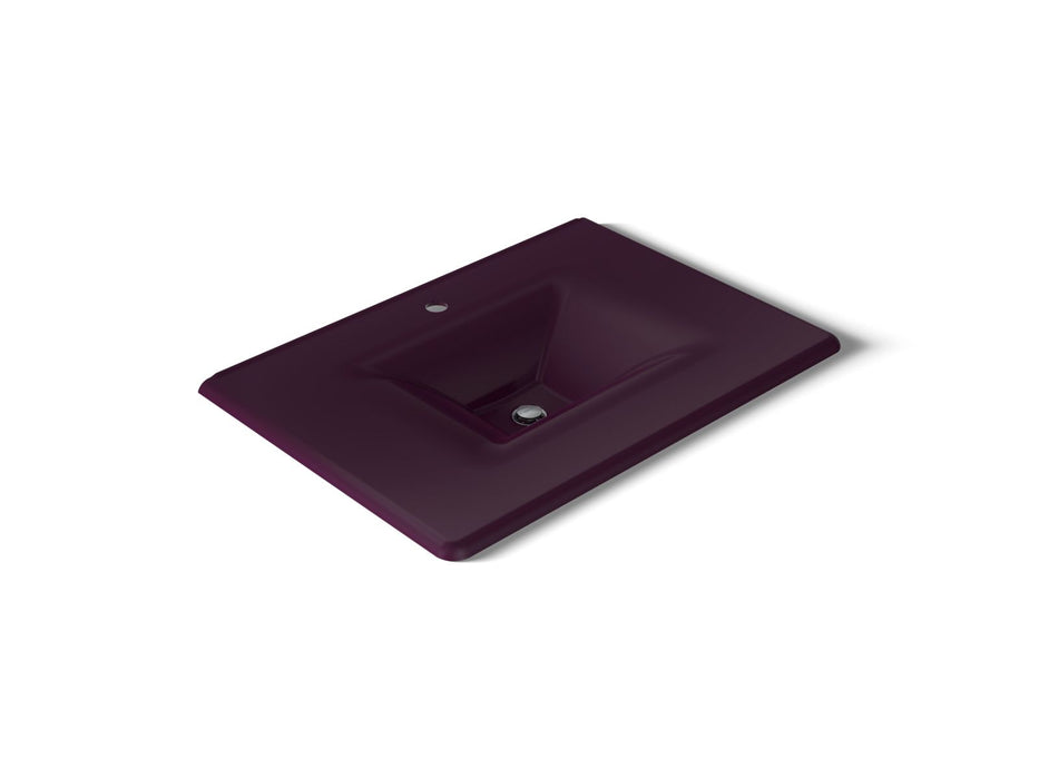 KOHLER K-3049-1 Iron/Impressions 31" Enameled cast iron vanity top with integrated rectangular sink