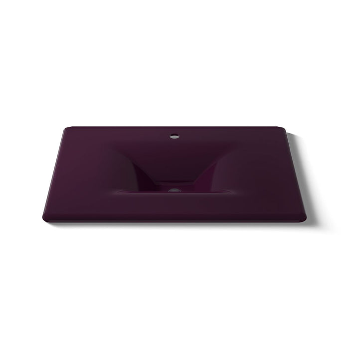KOHLER K-3049-1 Iron/Impressions 31" Enameled cast iron vanity top with integrated rectangular sink