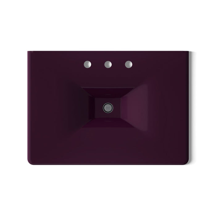 KOHLER K-3049-8 Iron/Impressions 31" Enameled cast iron vanity top with integrated rectangular sink