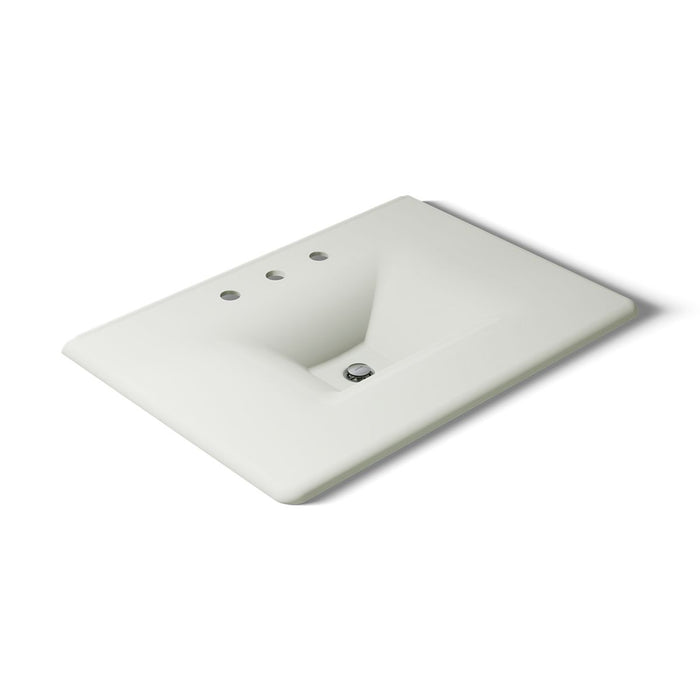KOHLER K-3049-8 Iron/Impressions 31" Enameled cast iron vanity top with integrated rectangular sink