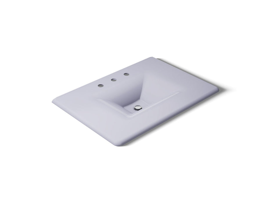 KOHLER K-3049-8 Iron/Impressions 31" Enameled cast iron vanity top with integrated rectangular sink