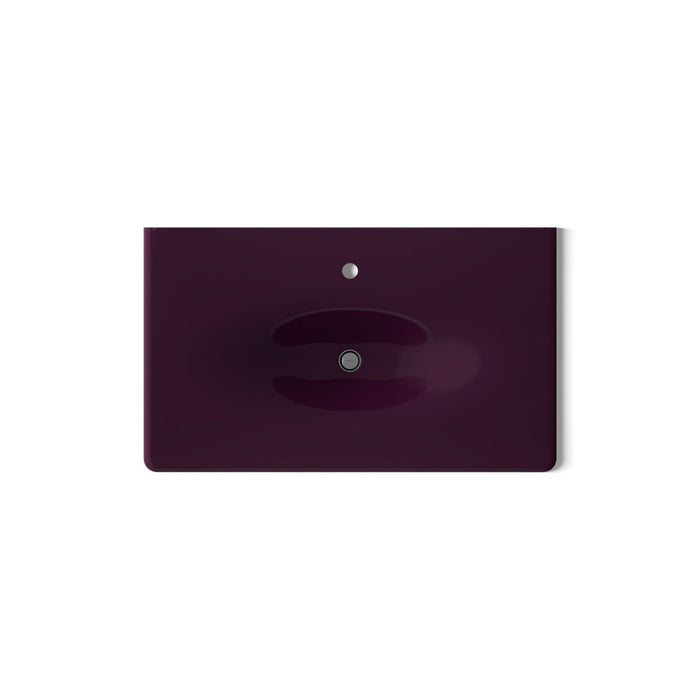 KOHLER K-3051-1 Iron/Impressions 37" Enameled cast iron vanity top with integrated oval sink
