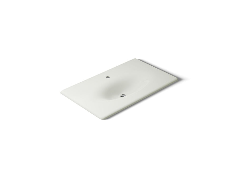 KOHLER K-3051-1 Iron/Impressions 37" Enameled cast iron vanity top with integrated oval sink