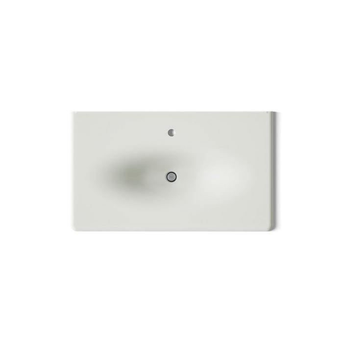 KOHLER K-3051-1 Iron/Impressions 37" Enameled cast iron vanity top with integrated oval sink