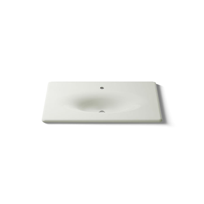 KOHLER K-3051-1 Iron/Impressions 37" Enameled cast iron vanity top with integrated oval sink