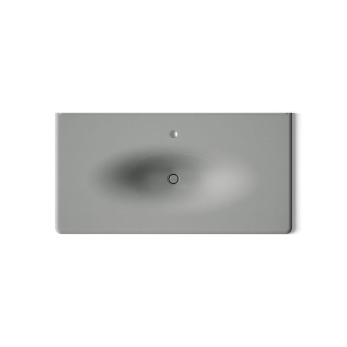 KOHLER K-3052-1 Iron/Impressions 43" Enameled cast iron vanity top with integrated oval sink