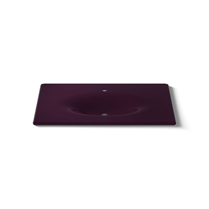 KOHLER K-3052-1 Iron/Impressions 43" Enameled cast iron vanity top with integrated oval sink