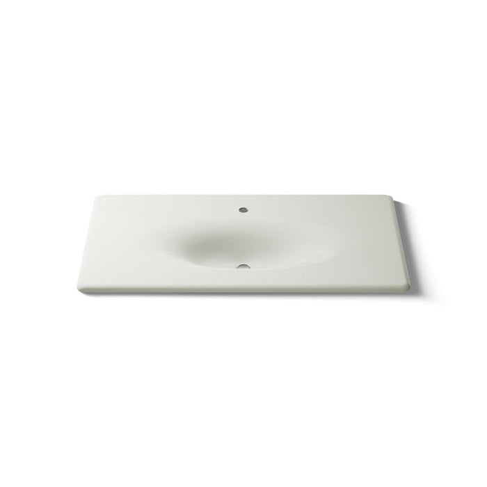 KOHLER K-3052-1 Iron/Impressions 43" Enameled cast iron vanity top with integrated oval sink