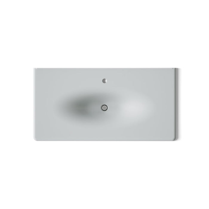 KOHLER K-3052-1 Iron/Impressions 43" Enameled cast iron vanity top with integrated oval sink