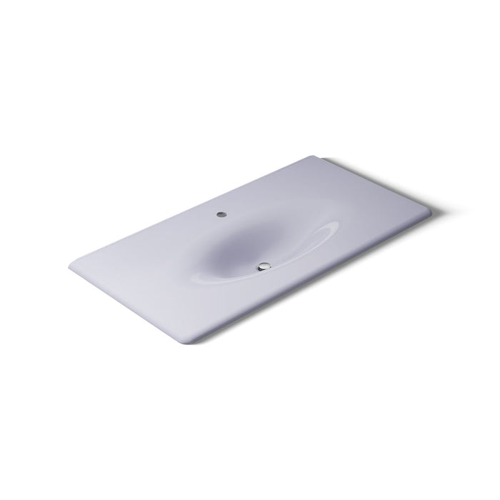KOHLER K-3052-1 Iron/Impressions 43" Enameled cast iron vanity top with integrated oval sink