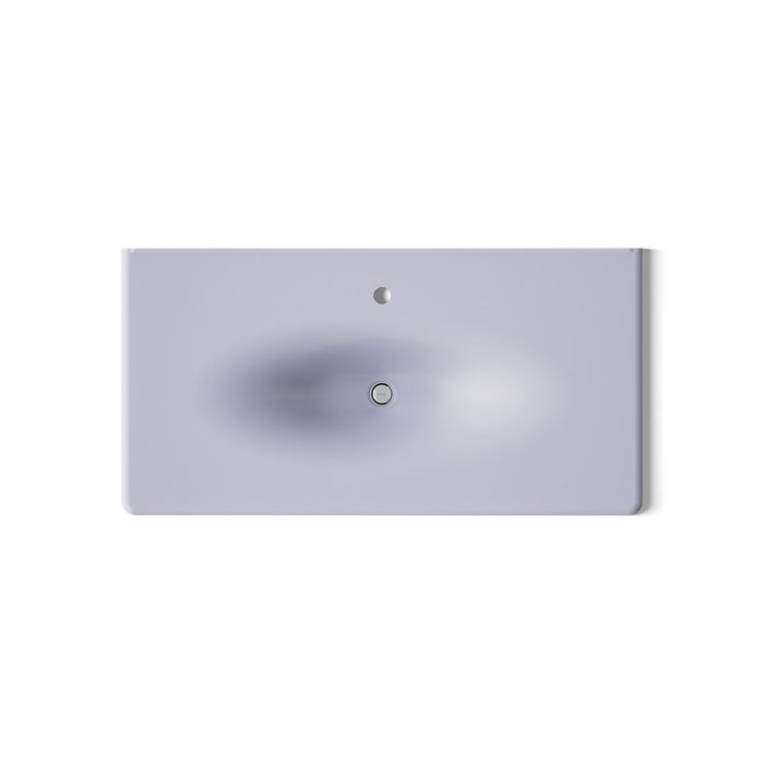 KOHLER K-3052-1 Iron/Impressions 43" Enameled cast iron vanity top with integrated oval sink