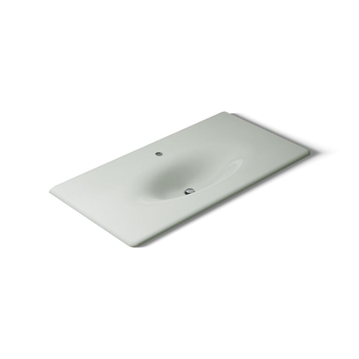 KOHLER K-3052-1 Iron/Impressions 43" Enameled cast iron vanity top with integrated oval sink