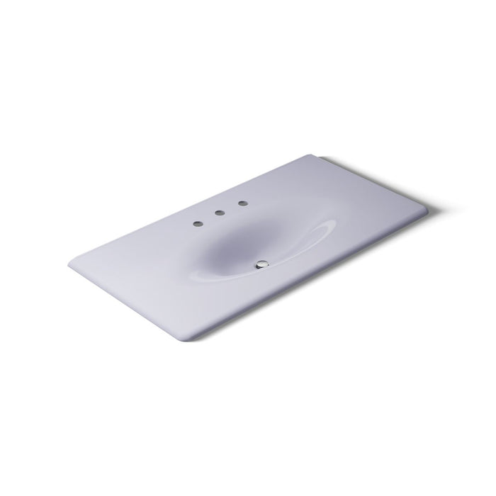 KOHLER K-3052-8 Iron/Impressions 43" Enameled cast iron vanity top with integrated oval sink