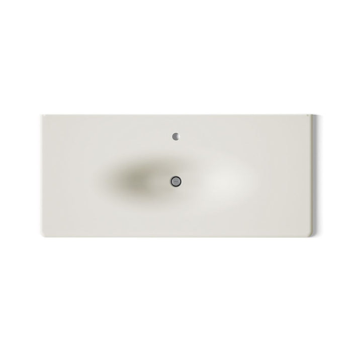 KOHLER K-3053-1 Iron/Impressions 49" Enameled cast iron vanity top with integrated oval sink