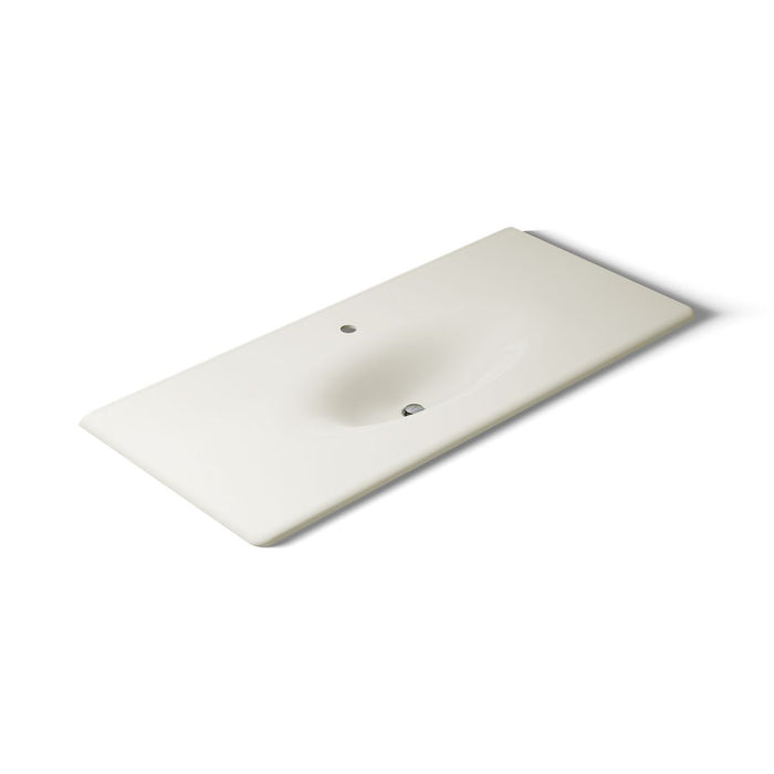 KOHLER K-3053-1 Iron/Impressions 49" Enameled cast iron vanity top with integrated oval sink