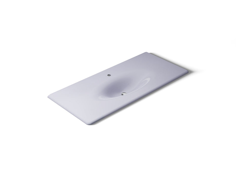 KOHLER K-3053-1 Iron/Impressions 49" Enameled cast iron vanity top with integrated oval sink