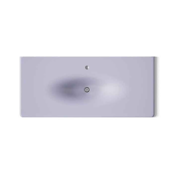KOHLER K-3053-1 Iron/Impressions 49" Enameled cast iron vanity top with integrated oval sink