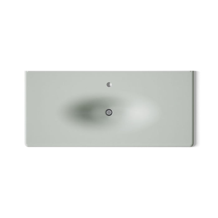 KOHLER K-3053-1 Iron/Impressions 49" Enameled cast iron vanity top with integrated oval sink