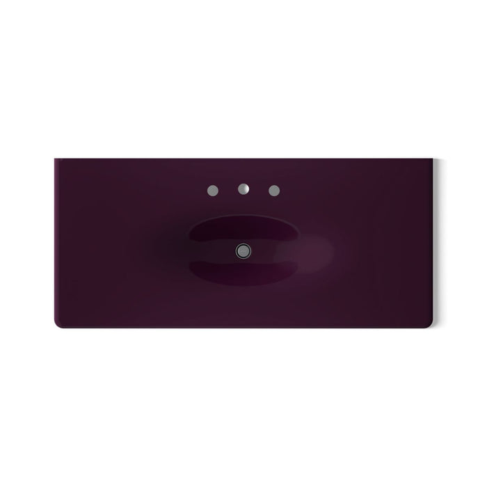 KOHLER K-3053-8 Iron/Impressions 49" Enameled cast iron vanity top with integrated oval sink