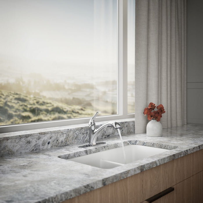 KOHLER K-30612 Jolt Pull-out kitchen sink faucet with two-function sprayhead