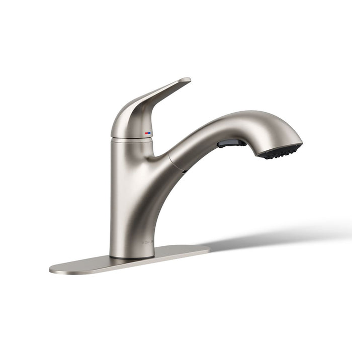 KOHLER K-30612 Jolt Pull-out kitchen sink faucet with two-function sprayhead