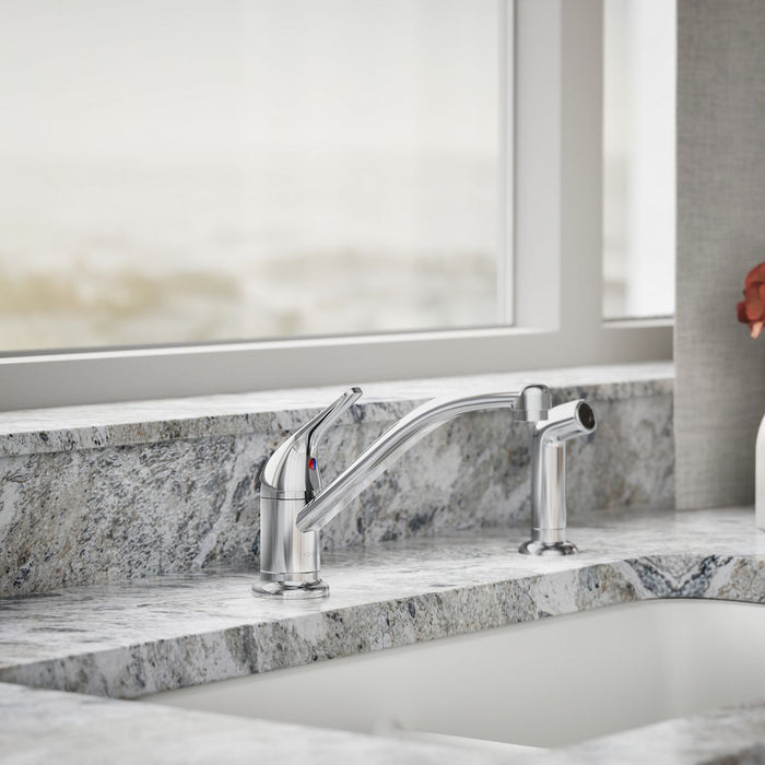 KOHLER K-30614 Jolt Single-handle kitchen sink faucet with side sprayer