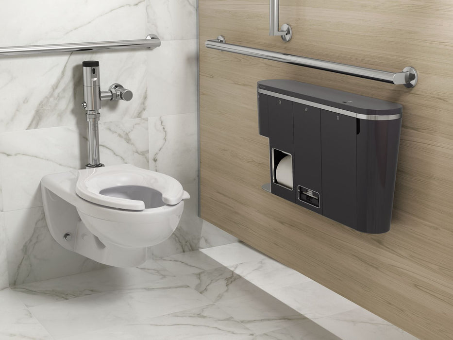 KOHLER K-30666-LWG Clean Haven Hygiene Station with Menstrual Product Dispenser, Left Mount