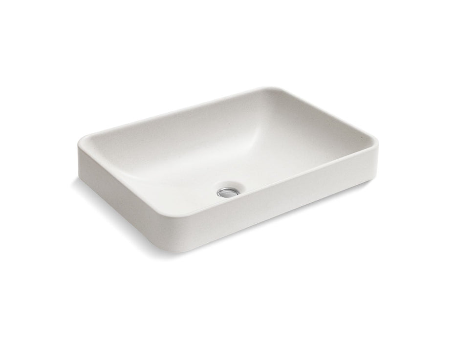 KOHLER K-30673-N Vox 23" rectangular vessel bathroom sink, no overflow