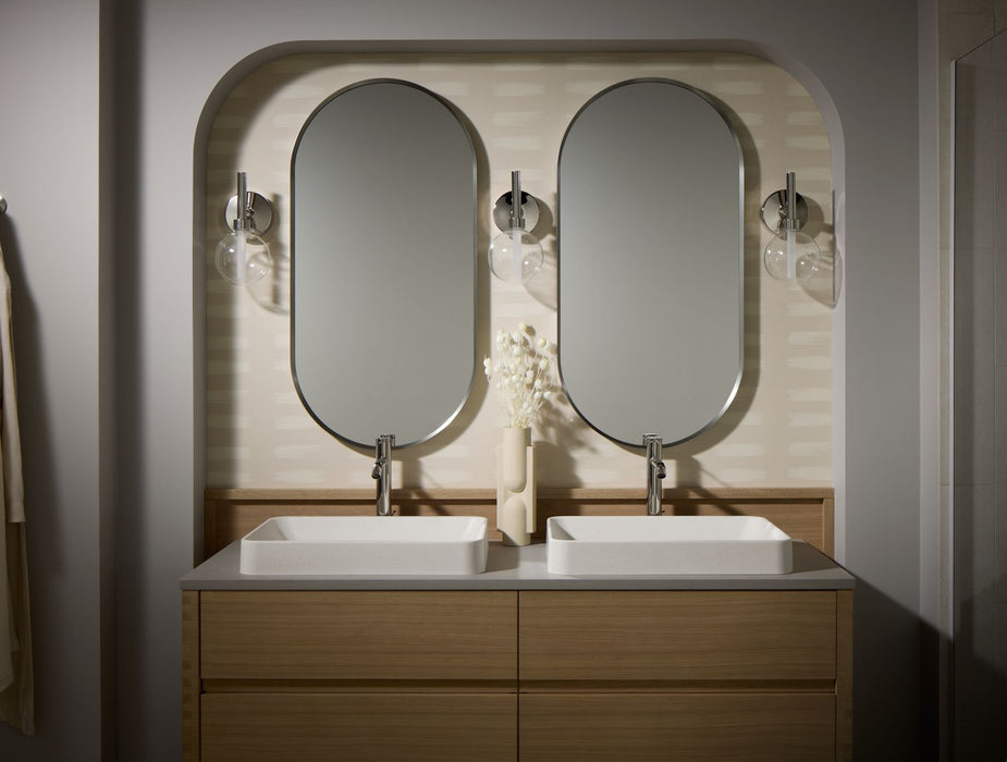 KOHLER K-30673-N Vox 23" rectangular vessel bathroom sink, no overflow