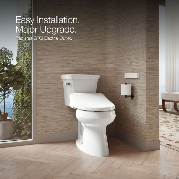 KOHLER K-30804-0 K-30804 PureWash Round-front Bidet Toilet Seat with Remote Control, white - view 3