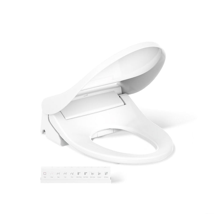 KOHLER K-30805-0 K-30805 PureWash Elongated Bidet Toilet Seat with Remote Control