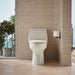KOHLER K-30810-RA Santa Rosa One-piece compact elongated toilet, 1.28 gpf, biscuit - view 4