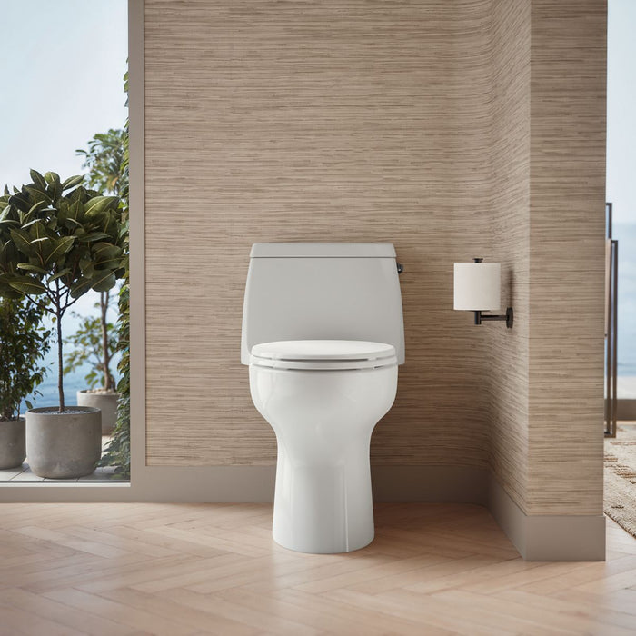 KOHLER K-30810-RA Santa Rosa One-piece compact elongated toilet, 1.28 gpf, white - view 4