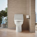KOHLER K-30810-RA Santa Rosa One-piece compact elongated toilet, 1.28 gpf, white - view 4