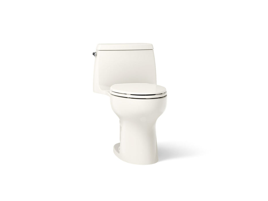 KOHLER K-30812 Santa Rosa ContinuousClean ST one-piece compact elongated toilet, 1.28 gpf, biscuit