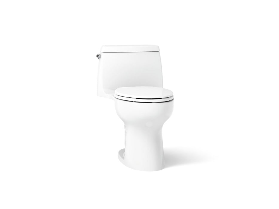 KOHLER K-30812 Santa Rosa ContinuousClean ST one-piece compact elongated toilet, 1.28 gpf, white
