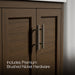 KOHLER K-31244-ASB Quo 36" Bathroom Vanity Cabinet with Sink and Quartz Top, Draper Oak - Detail image of a product feature