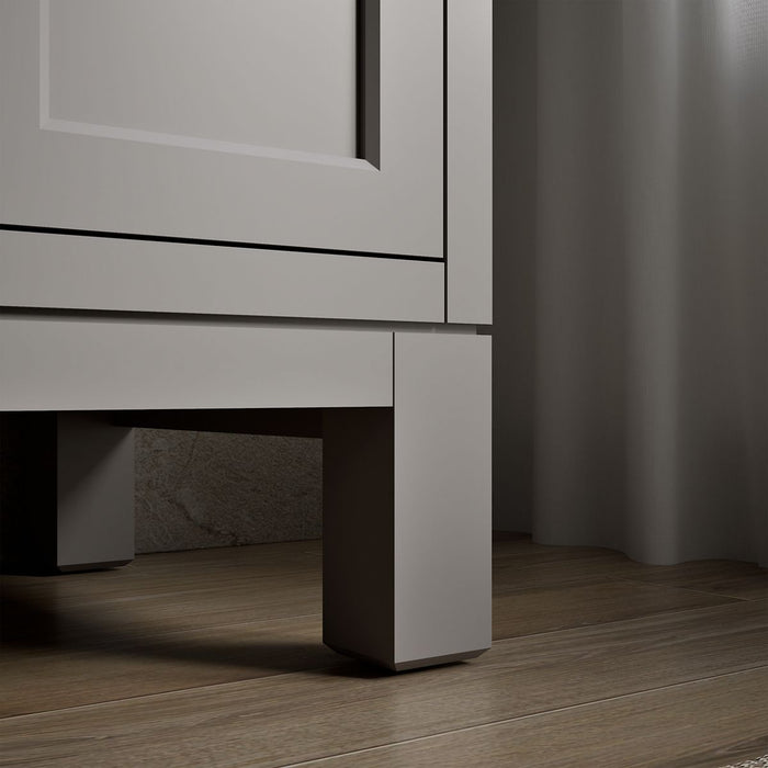 KOHLER K-31244-ASB Quo 36" Bathroom Vanity Cabinet with Sink and Quartz Top, Mohair Grey - Detail image of a product feature