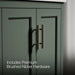 KOHLER K-31244-ASB Quo 36" Bathroom Vanity Cabinet with Sink and Quartz Top, Umbral Green - Detail image of a product feature
