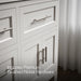 KOHLER K-31246-ASB Quo 60" Bathroom Vanity Cabinet with Sinks and Quartz Top, White - Detail image of a product feature