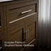 KOHLER K-31247-ASB Quo 72" Bathroom Vanity Cabinet with Sinks and Quartz Top, Draper Oak - Detail image of a product feature
