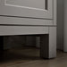 KOHLER K-31247-ASB Quo 72" Bathroom Vanity Cabinet with Sinks and Quartz Top, Mohair Grey - Detail image of a product feature