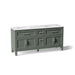 KOHLER K-31247-ASB Quo 72" Bathroom Vanity Cabinet with Sinks and Quartz Top, Umbral Green - 3/4 view of product