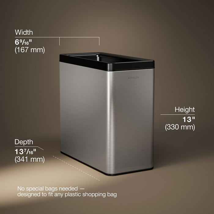 KOHLER K-31313 3-gallon open-top trash can
