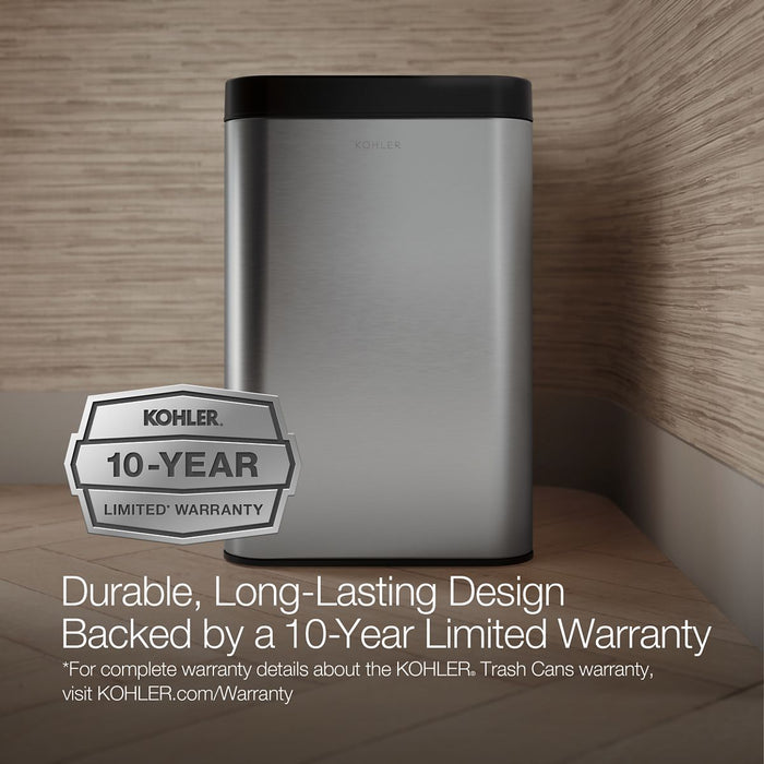 KOHLER K-31314 6-1/2-gallon open-top trash can