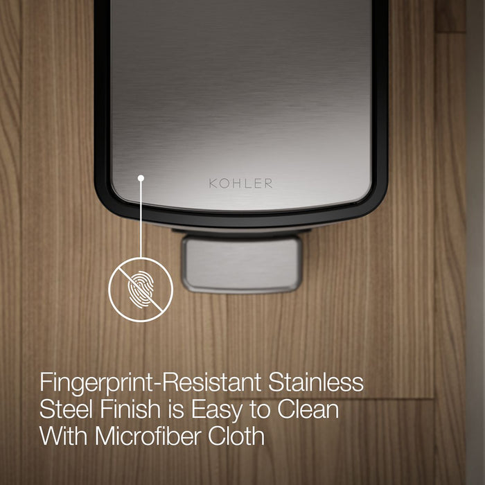 KOHLER K-31319 1-1/2-gallon step trash can