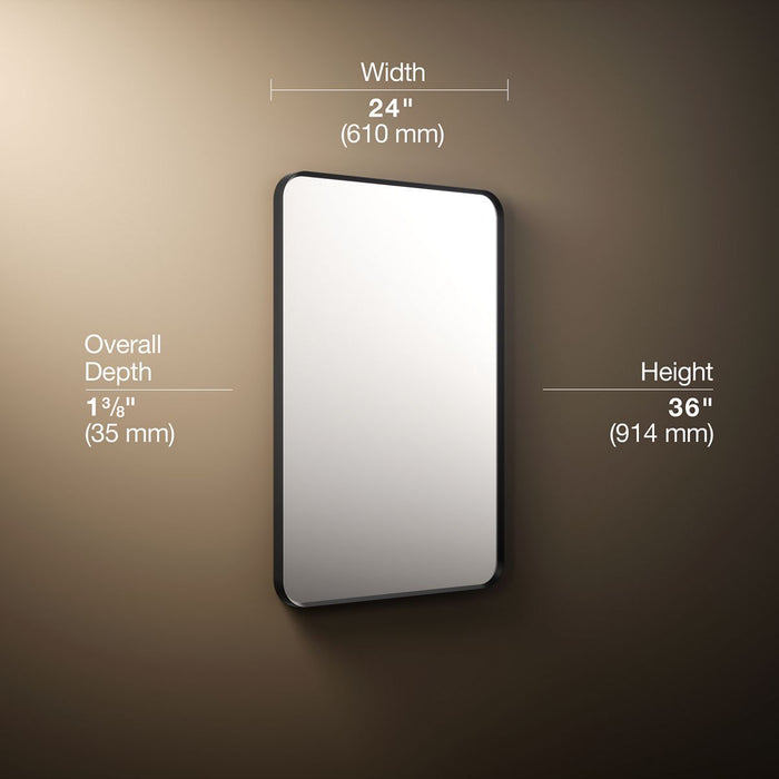 3/4 view of product with dimensions