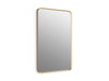 KOHLER K-31364 Essential 24" x 36" rectangular framed mirror, moderne brushed gold