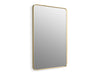 KOHLER K-31365 Essential 30" x 45" rectangular framed mirror, moderne brushed gold